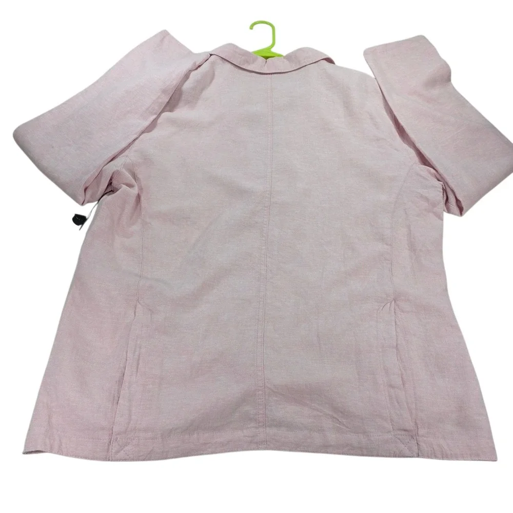 Saks Fifth Avenue Linen Blend Pink Blazer Sport Coat Pink XL Mens Sophisticated